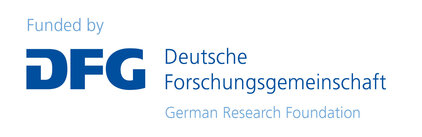 Das Bild zeigt das Logo der Deutschen Forschungsgemeinschaft (DFG) mit dem Hinweis „Funded by“. Darunter steht „Deutsche Forschungsgemeinschaft“ und „German Research Foundation“. Es signalisiert finanzielle Unterstützung durch diese Institution.